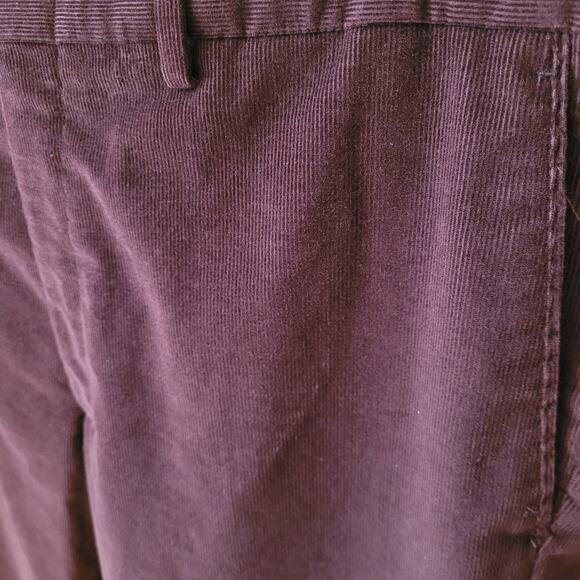JB Britches Men’s 38 Brown Corduroy Pants Made in Italy Cotton Dress Trousers - Picture 3 of 11